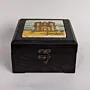 Handmade Ceramic Storage Box with Mosaic Art Finish - 12x12 cm thumbnail