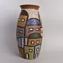 Handmade Luxury Ceramic Vase - Mosaic Art FinishHeight - 35x18x18 cm thumbnail