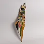 Handmade Ceramic Palestine Map Wall Hanging – Mosaic Art – 25 cm