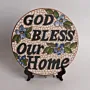 Handmade Ceramic Mosaic Art Decorative Plate – Stand or Wall – 25 cm