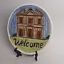 Handmade Ceramic Decorative Plate for Wall or Stand - Ø15 cm thumbnail