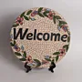 Handmade Ceramic Decorative Plate for Wall Hanging or Stand – 25 cm