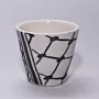 Ceramic Coffee Cup - Food-Safe Handmade Mosaic Art Design - 9x10x9 cm thumbnail