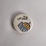 Handmade Ceramic Fridge Magnet – Artisan Mosaic Art Design – 5 cm