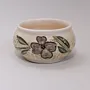 Handmade Ceramic Hosting Snack Plate with Handmade Mosaic Art