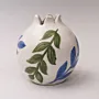 Handmade Pomegranate-Shaped Ceramic Jar with Artisan Finish