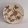 Handmade Ceramic Decorative Plate for Wall Hanging or Stand – 35 cm