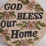 Handmade Ceramic Decorative Plate for Wall Hanging or Stand - Ø20 cm thumbnail