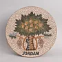 Handmade Ceramic Decorative Plate for Wall Hanging or Stand – 25 cm