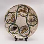 Handmade Ceramic Decorative Plate for Wall Hanging or Stand – 30 cm