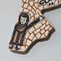 Natural Clay Ceramic Mosaic Magnet - Jordan Map Design - 6x1x6 cm thumbnail