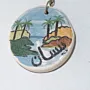 Handmade Ceramic Keychain - Mosaic Art Souvenir - Ø5 cm thumbnail