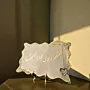 Handmade Resin Table Stand - “Allahumma Barik” Gold Frame - 22x35 cm thumbnail