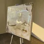 Handmade Resin Surah Ya-Sin Wall Art with Gold Crystal – 60x60 cm