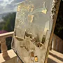 Handmade Resin Surah Ya-Sin Wall Art with Gold Crystal - 60x60 cm thumbnail