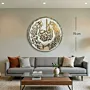 Handmade Resin Surah Al-Falaq Gold Acrylic Round Wall Art – 70 cm