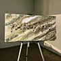 Handmade Resin Rabbi Awzini Quran Wall Art Crystal Finish - 40x80 cm thumbnail