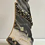 Resin Palestine Map Wall Clock Gold & Pearl Finish - 100x100x2.5 cm thumbnail