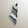 Resin Palestine Map Wall Clock Gold & Pearl Finish - 100x100x2.5 cm thumbnail