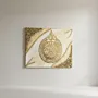 Handmade Resin Ayat Al-Kursi Islamic Wall Art with Crystal – 60x80 cm
