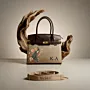 Personalized Premium Leather Handbag - Peacock K.A - Multi-Size/Color