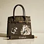 Personalized Premium Leather Handbag - White Horse - Multi-Size/Color