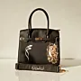 Personalized Premium Leather Handbag - Owl Portrait - Multi-Size/Color