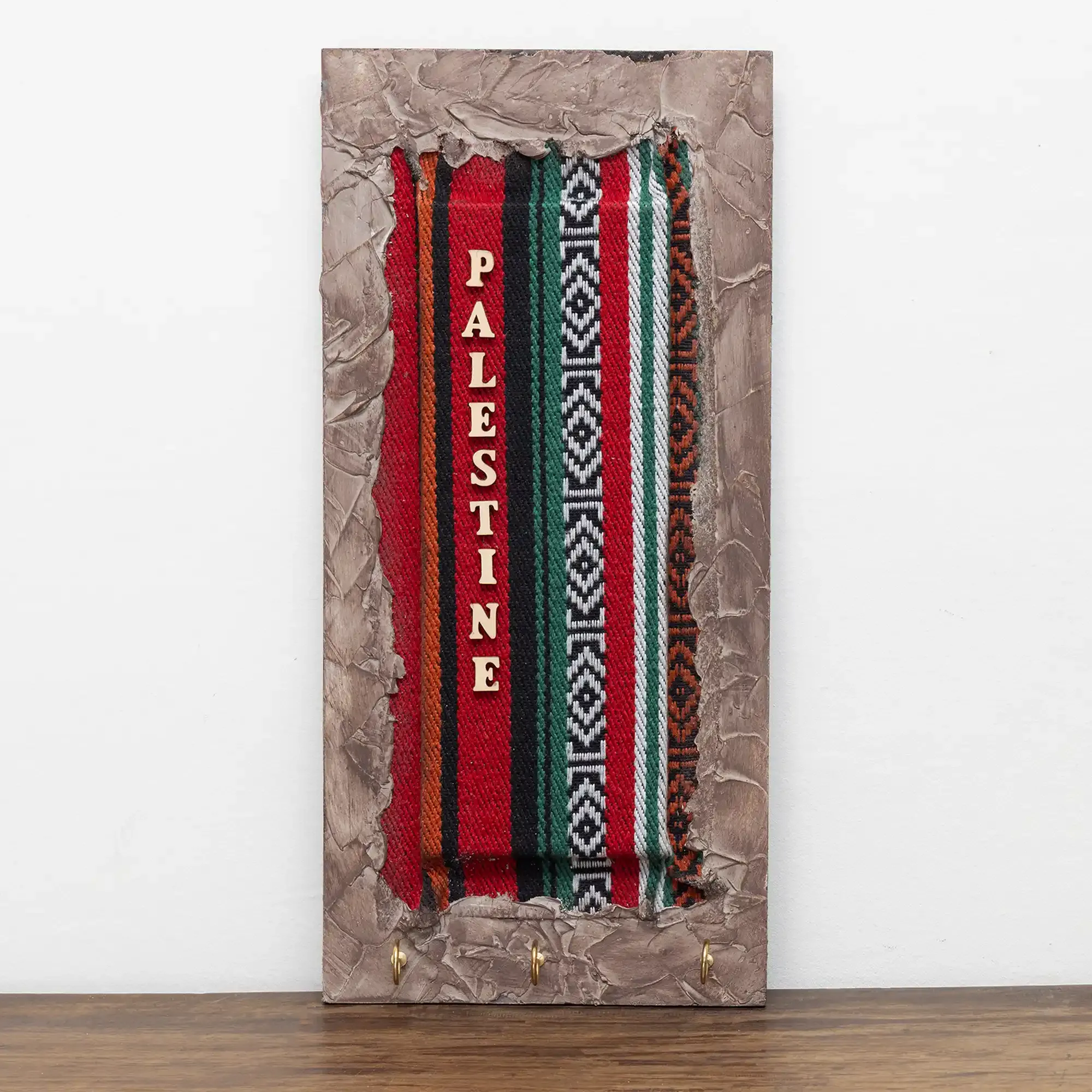 Artisan Vertical Palestine Heritage Panel Wall-Mounted Key Holder