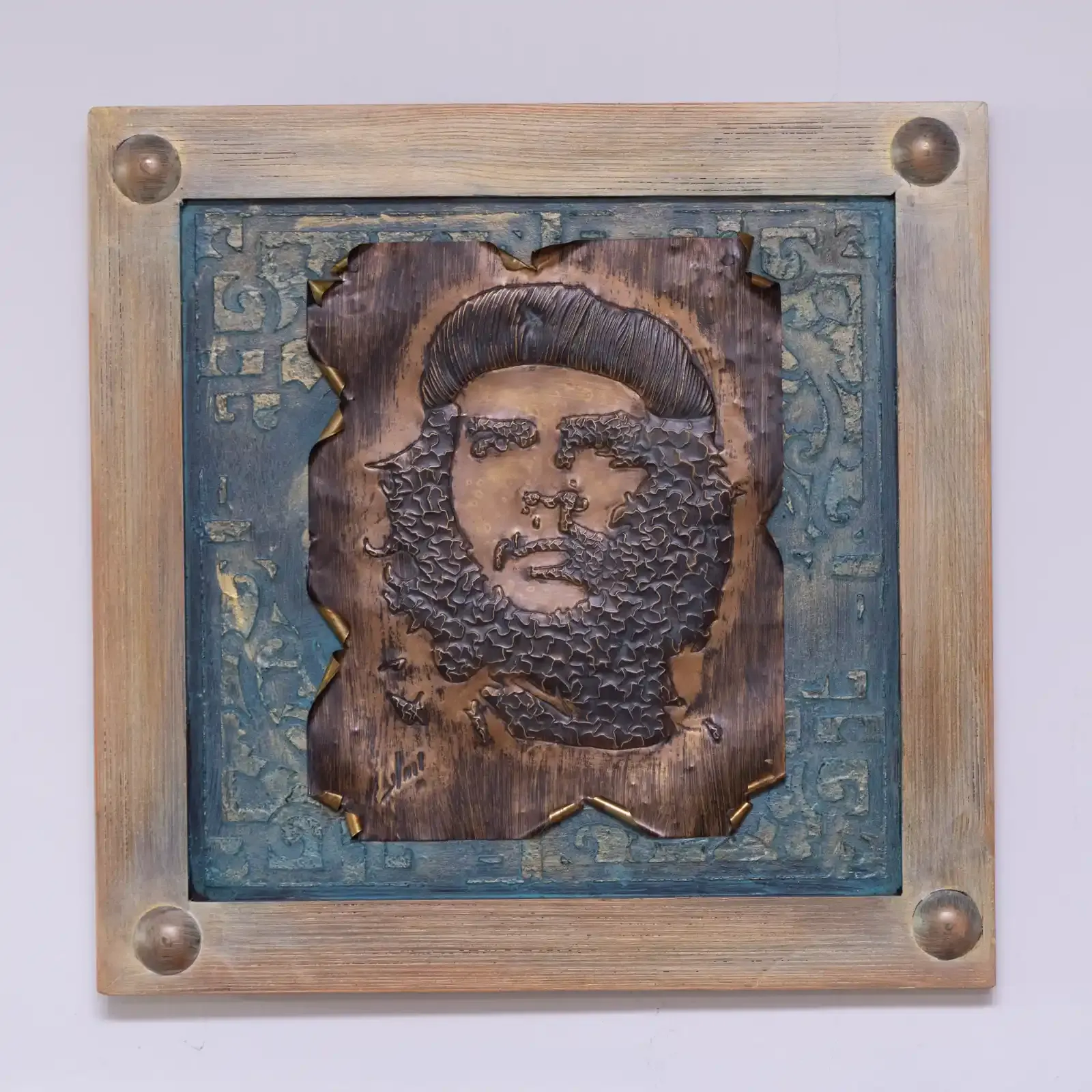 Handcrafted Raised Che Guevara Portrait Decorative Wall Artwork