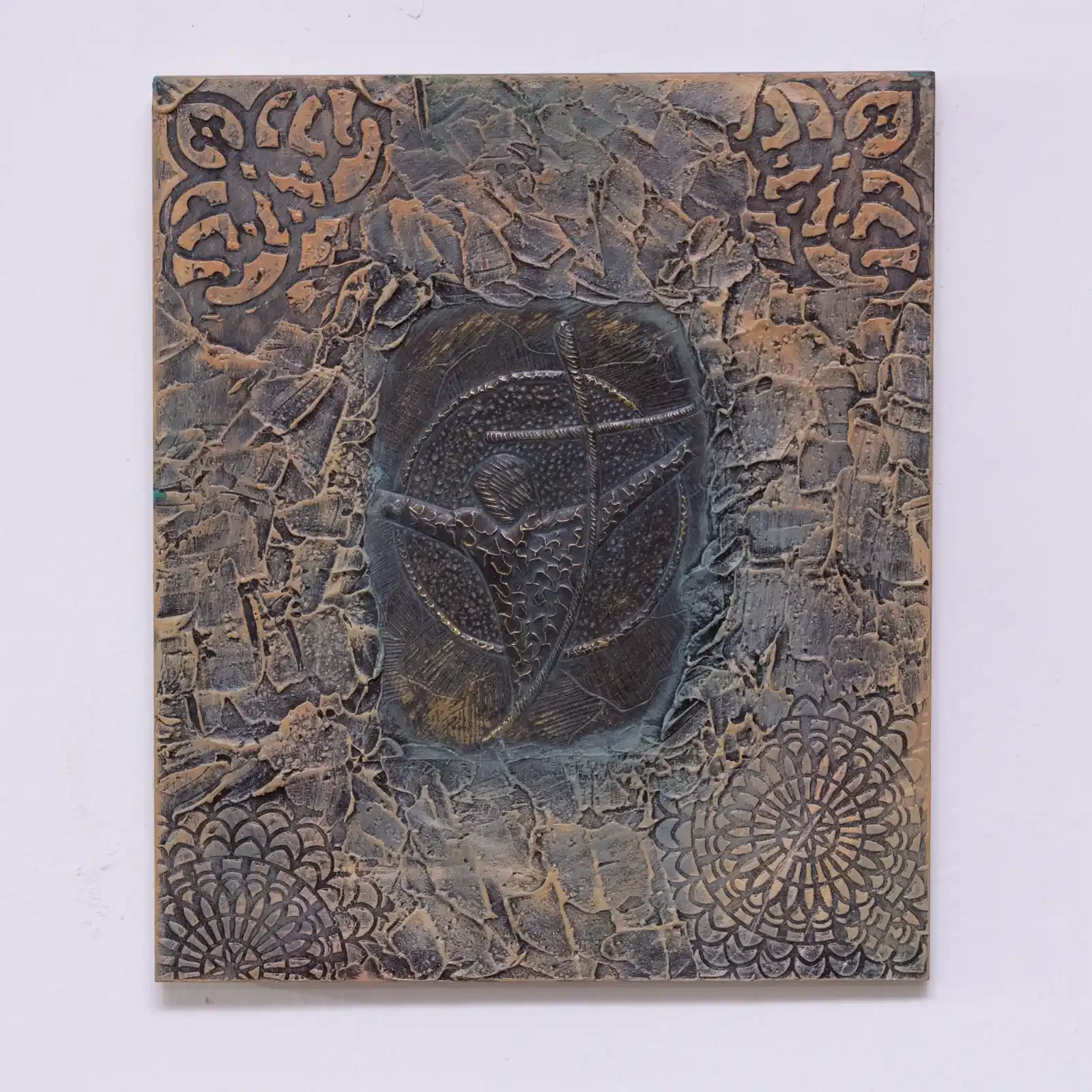 Handcrafted Raised Spider-Man Mask Wall Art with Artisan Details