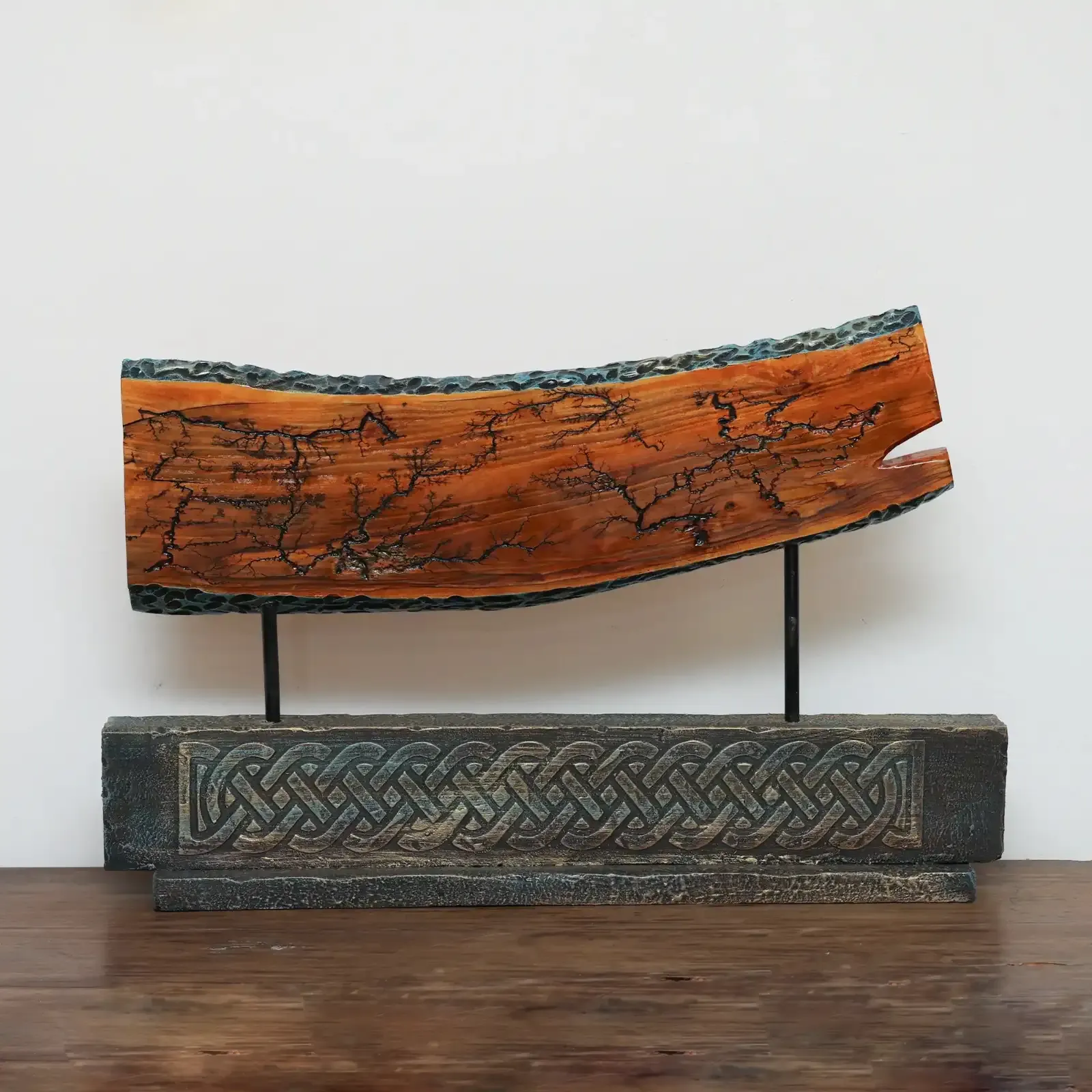 Handmade Olive Wood Landscape Sculpture for Home and Office Decor
