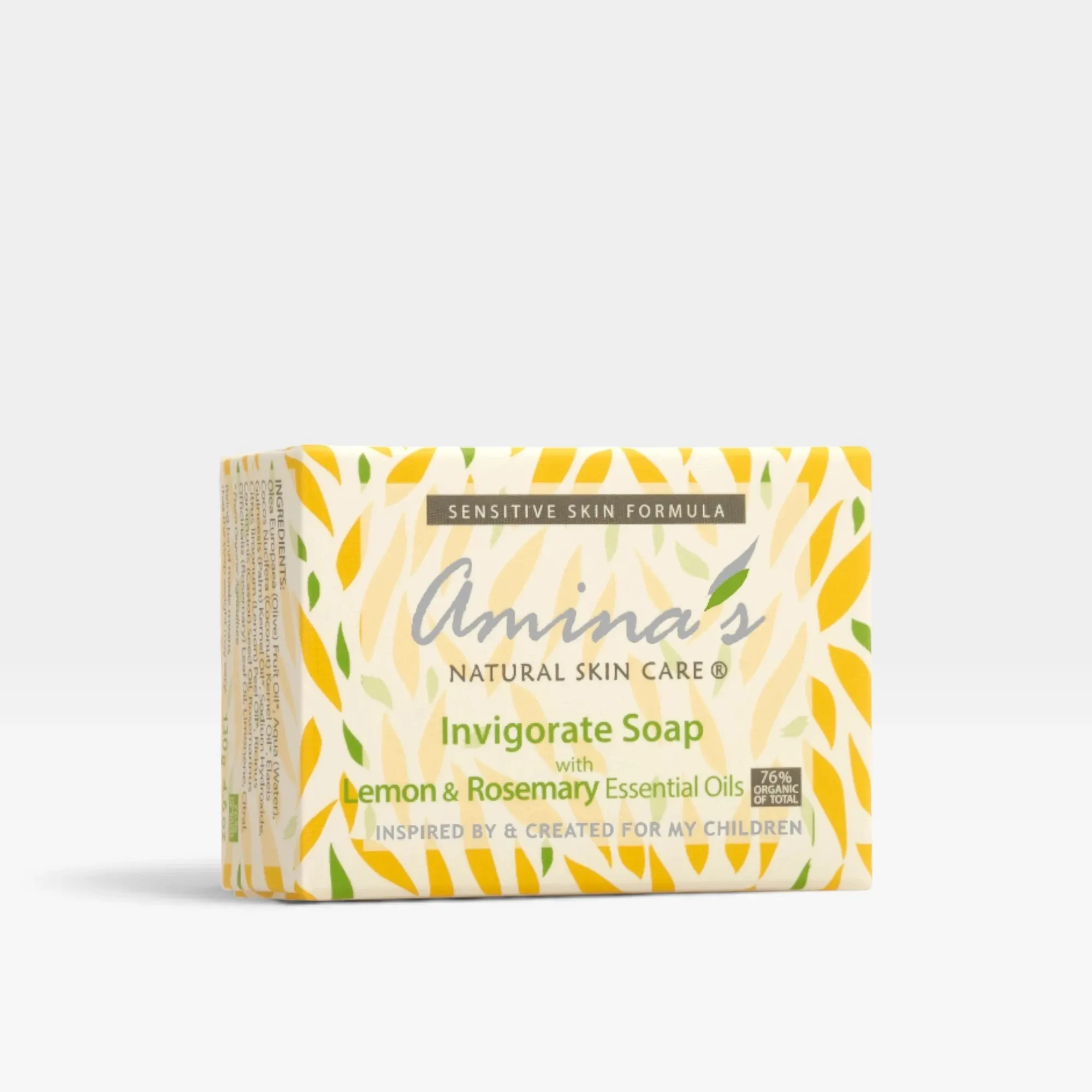 Handmade Organic Invigorate Soap with Lemon and Rosemary