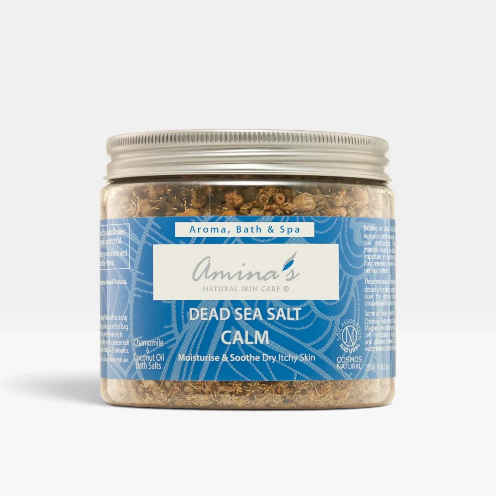 Calm Dead Sea Bath Salts with Chamomile and Coconut Oil