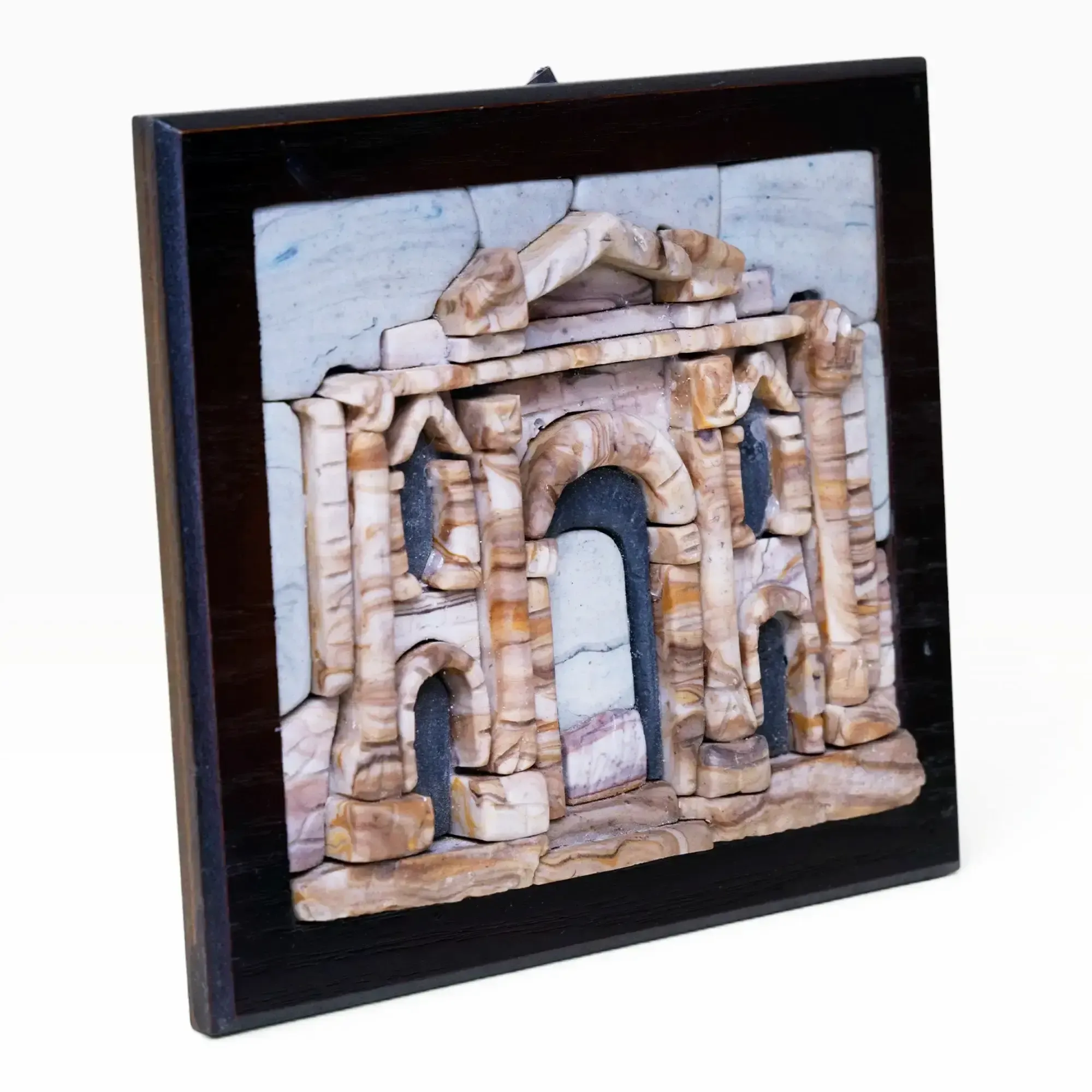Handmade Jerash Gate Stone Mosaic Wall Art with Multiple Size Options