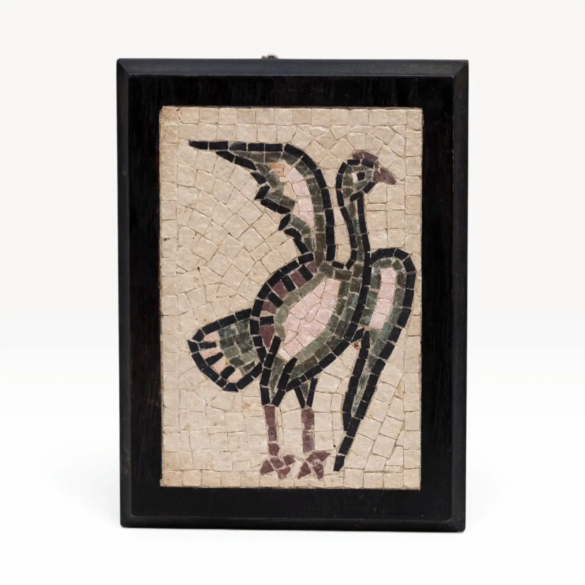 Handmade Stylized Heritage Bird Stone Mosaic Wall Art