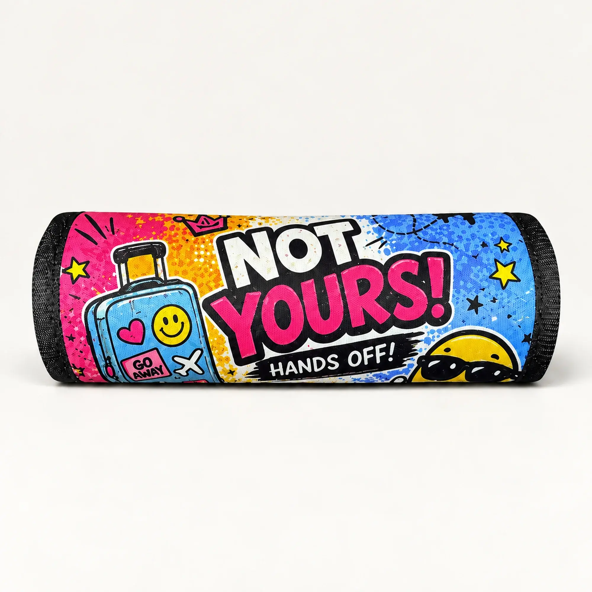 Handmade Not Yours Neoprene Bag Handle Wrap