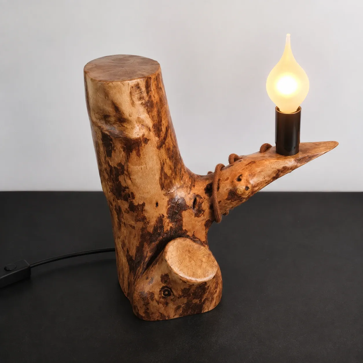 Handmade Organic Branch Table Lamp – Light Branch Design