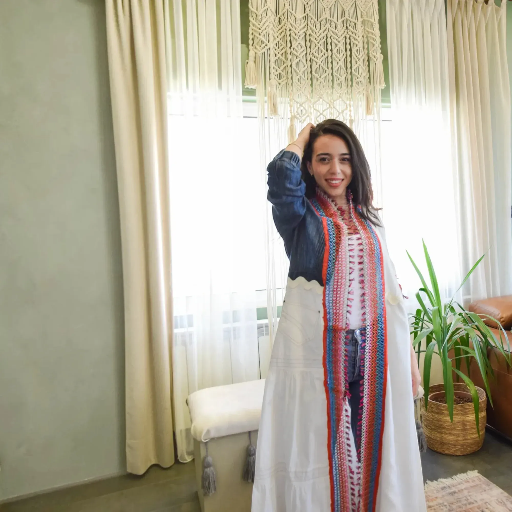 One-of-a-Kind Reconstructed Jacket with Mixed Panels
