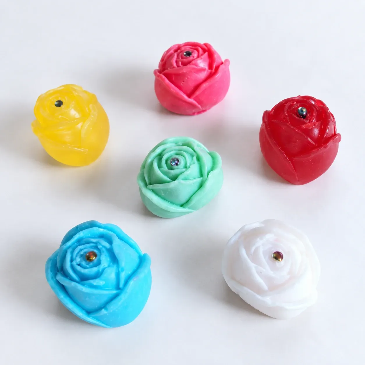 Closed Damask Rose Glycerin Soap Favor with Fragrance – 6x5x5 cm