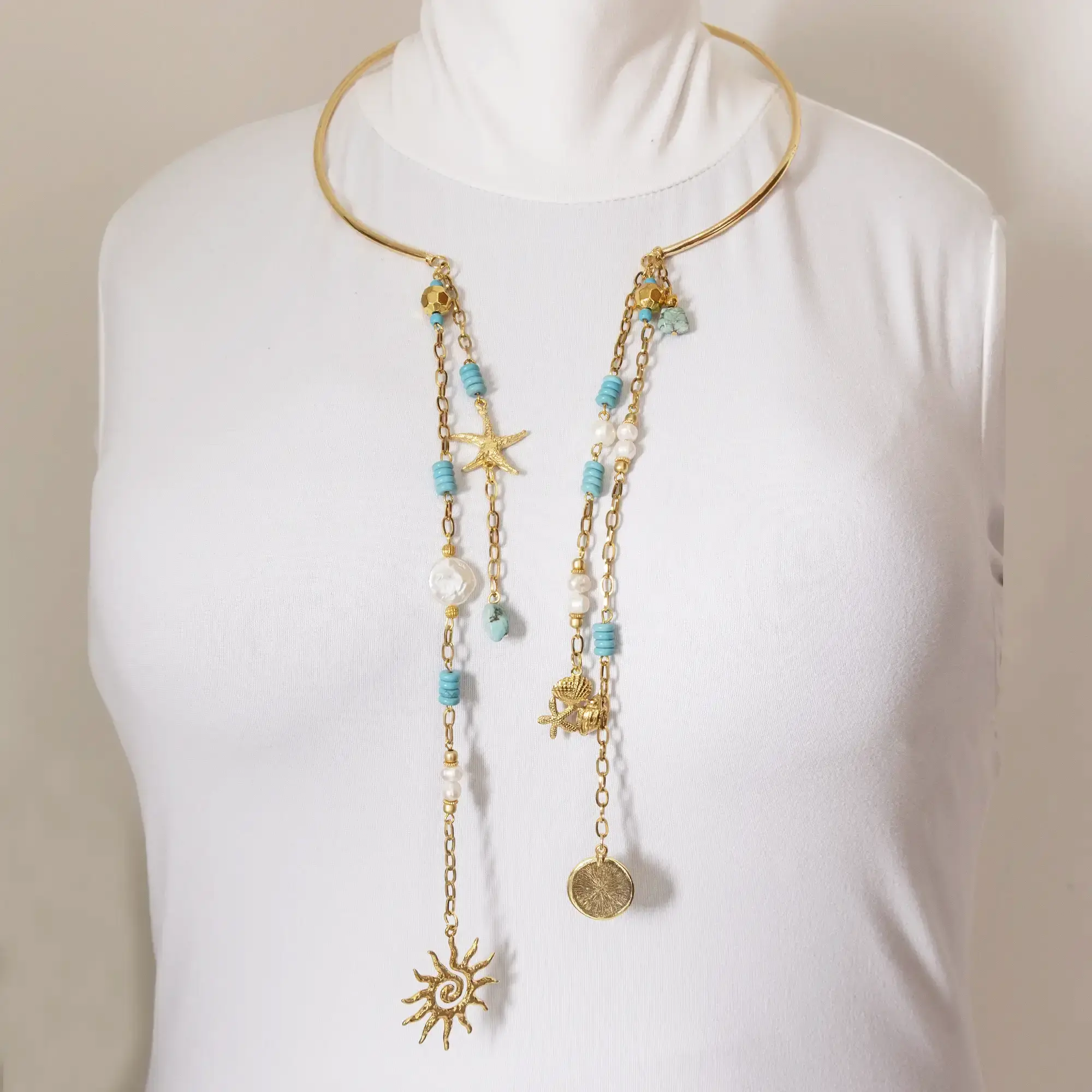 Necklace in turquoise