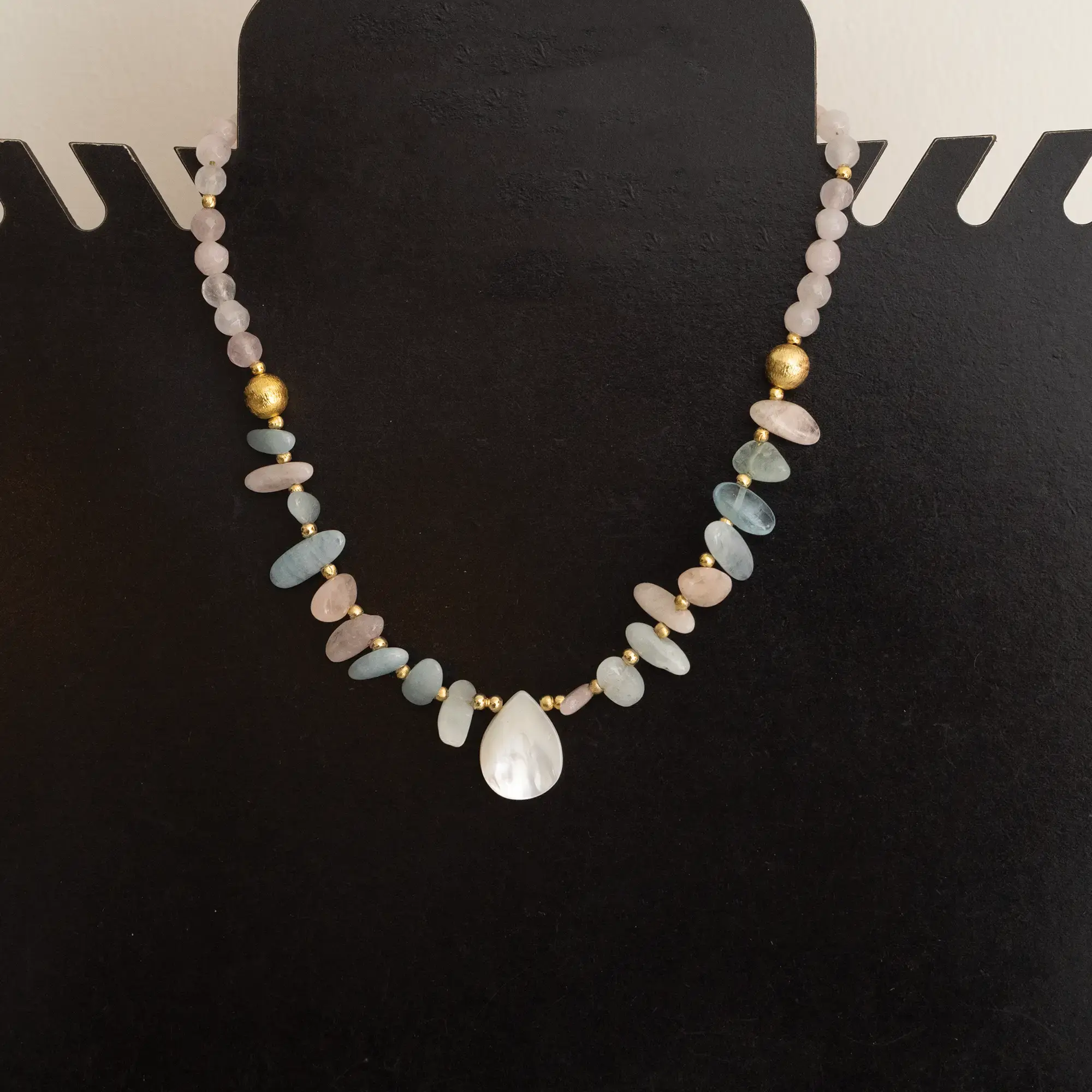 Handcrafted Contemporary Necklace in shell