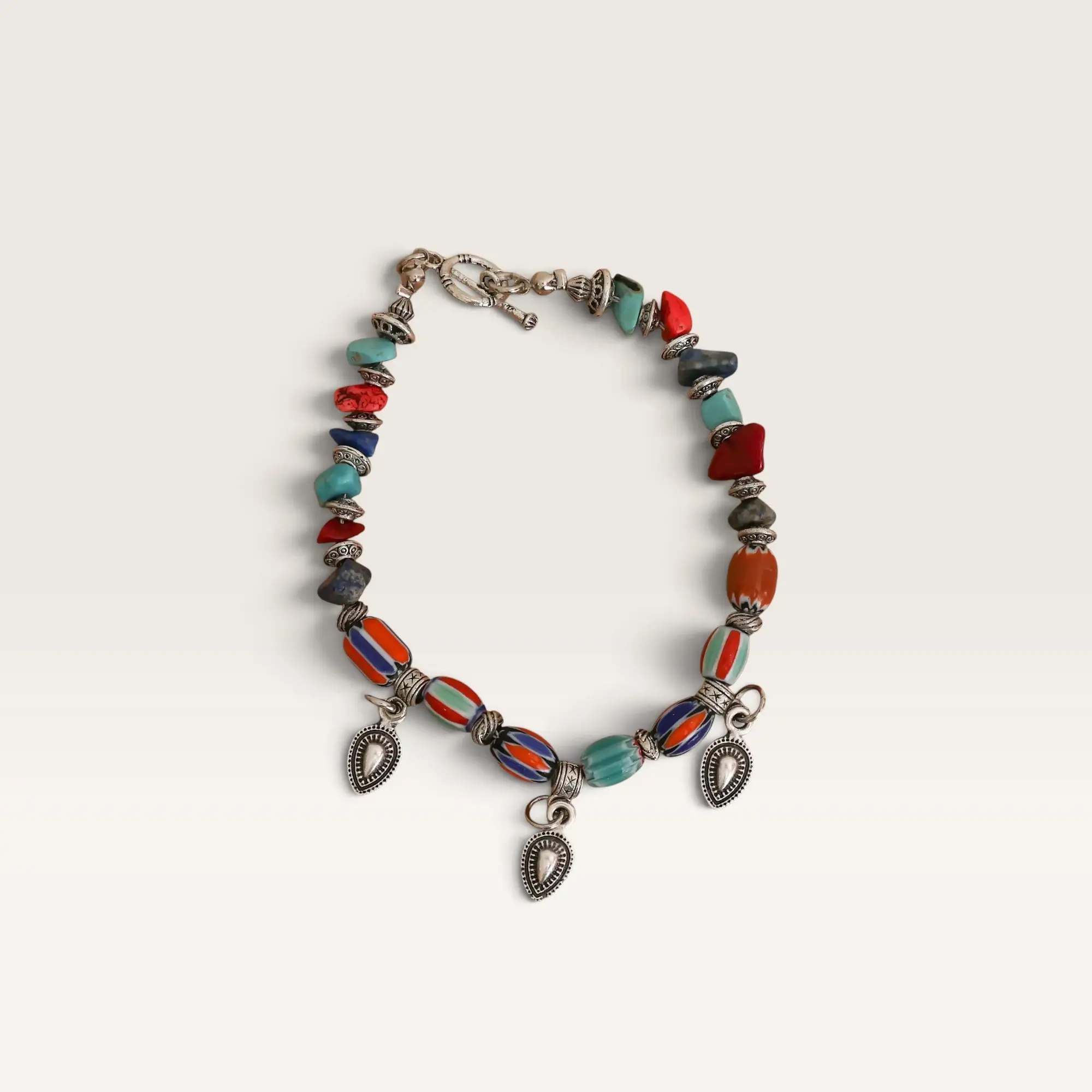 Handcrafted Multicolor Brazilian Ceramic Bracelet