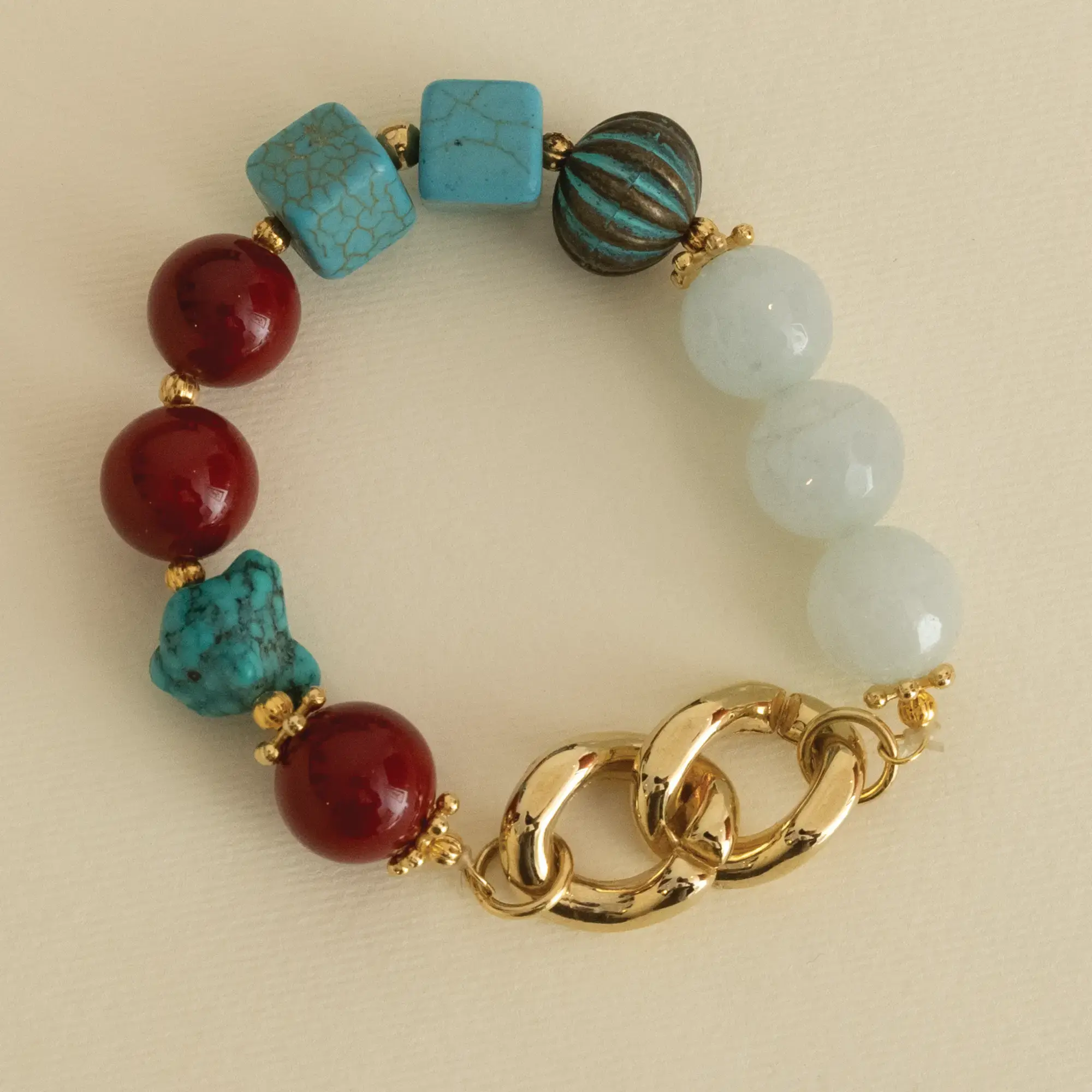 Contemporary Bracelet in turquoise