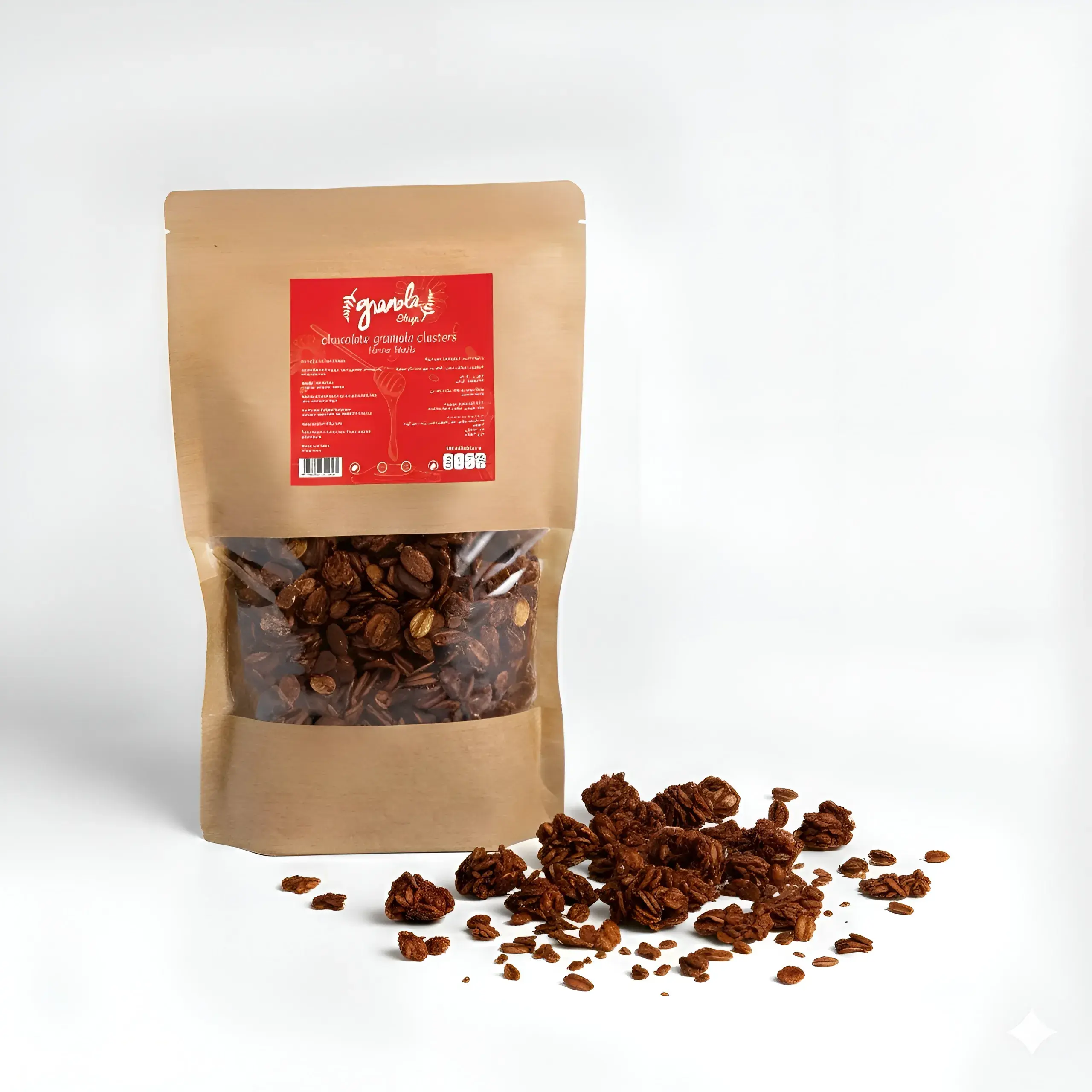 Dark Chocolate Granola Clusters with Coconut Oil – 400 g