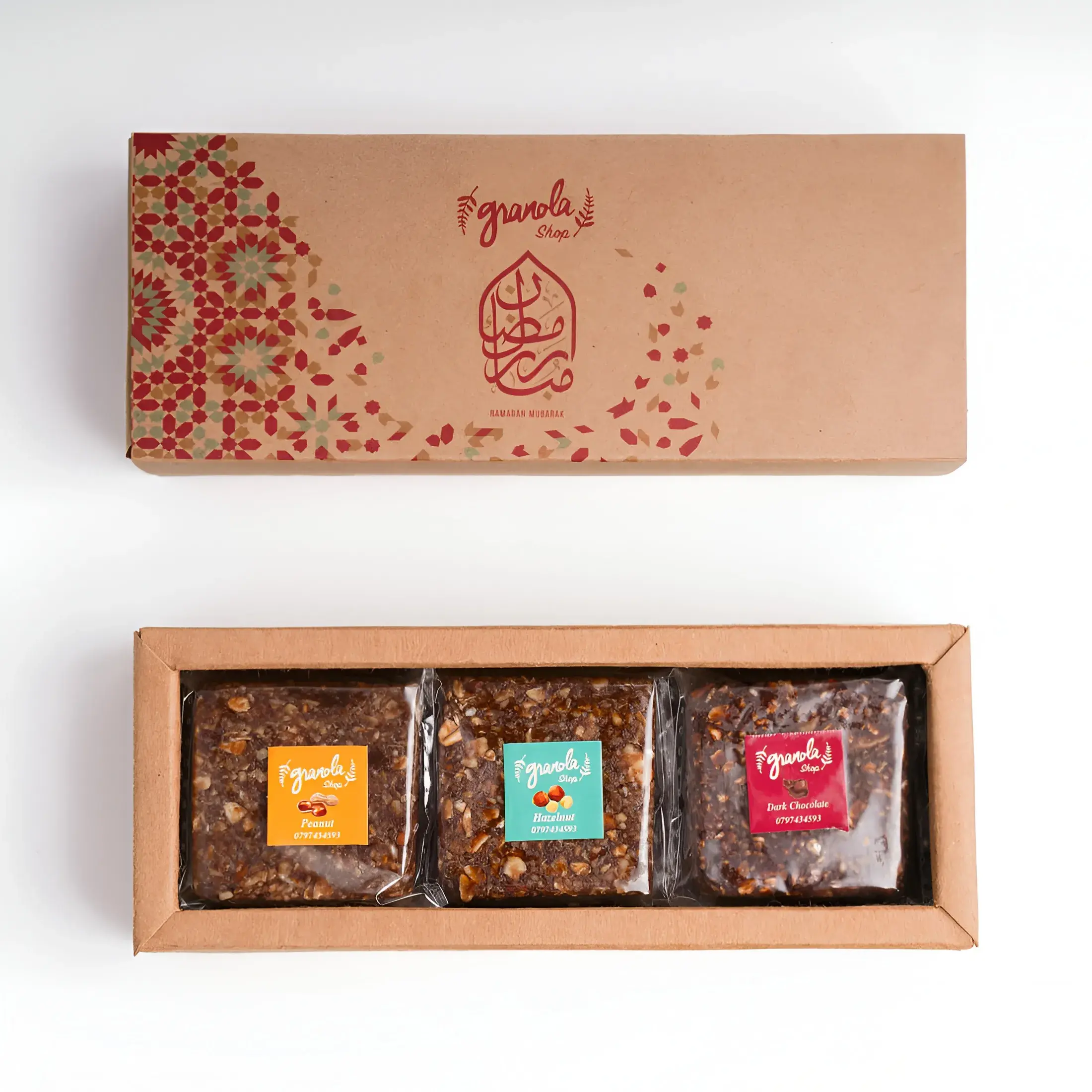 Ramadan Granola Bites Gift Box in Assorted Flavors – 9 Pieces