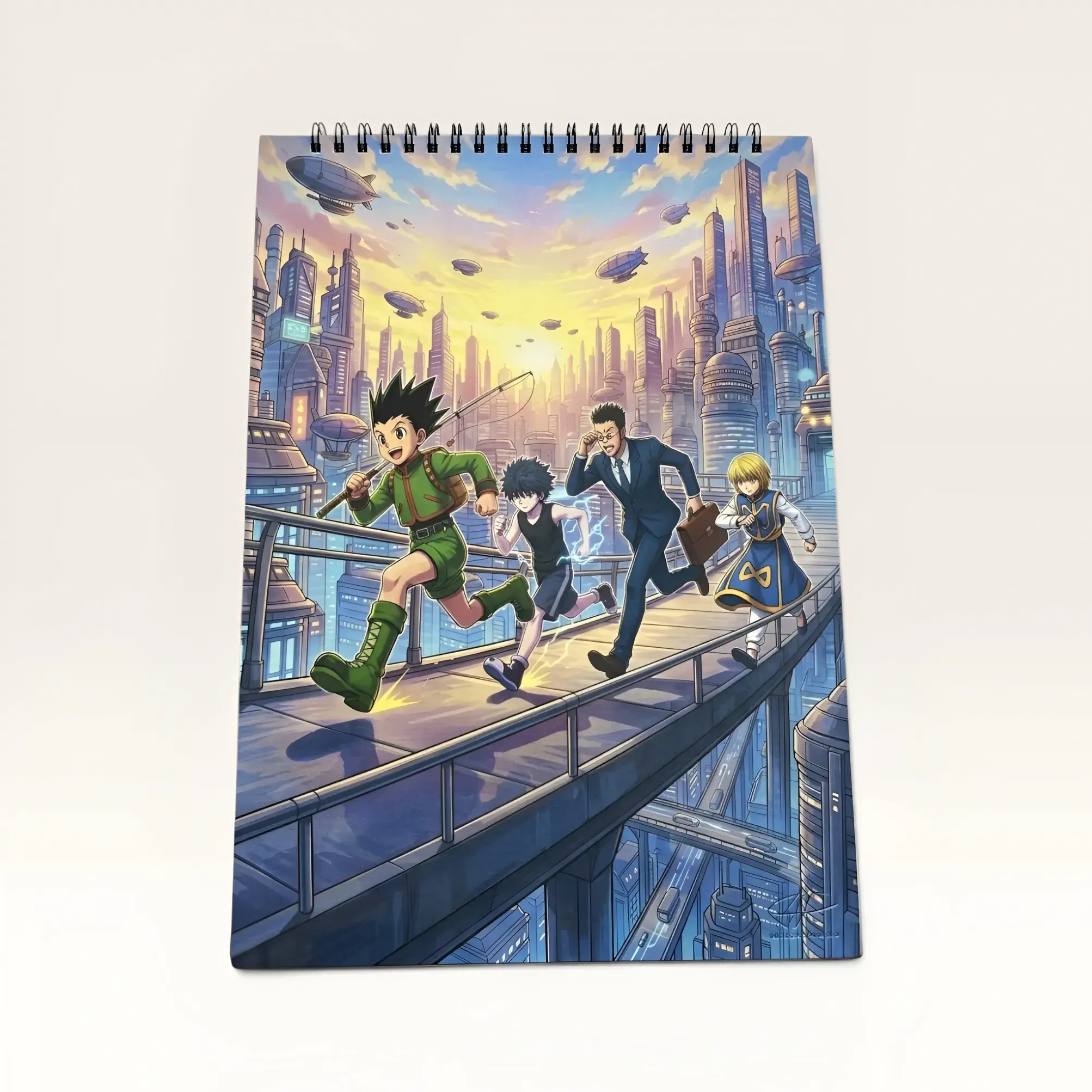 Anime City A4 Drawing and Coloring Book – Customizable with Any Image