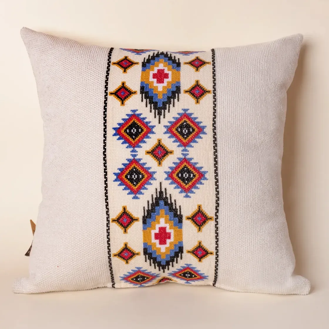 Handmade Heritage Embroidered Cushion Cover 43x43 cm