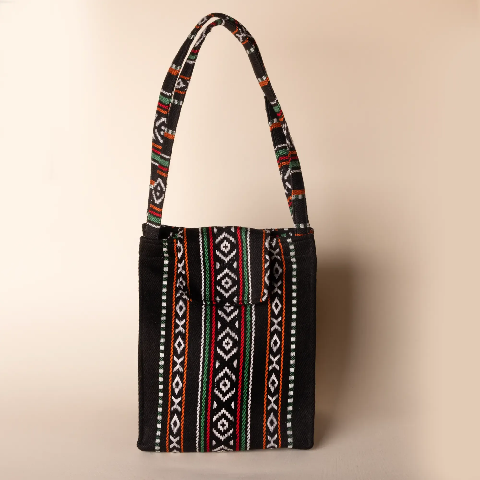 Handmade Midnight Sadu Heritage Lunch Box Bag Thermal Lined