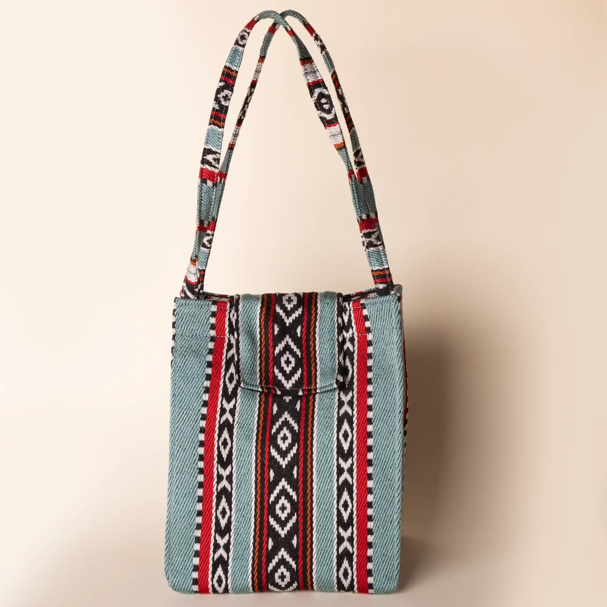 Handmade Turquoise Oasis Bedouin Lunch Box Bag Thermal Felt