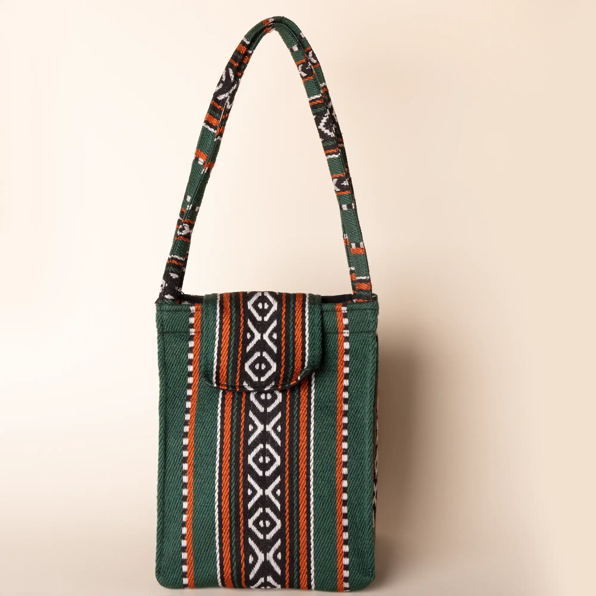 Handmade Palm Grove Heritage Lunch Box Bag Thermal Felt Lined